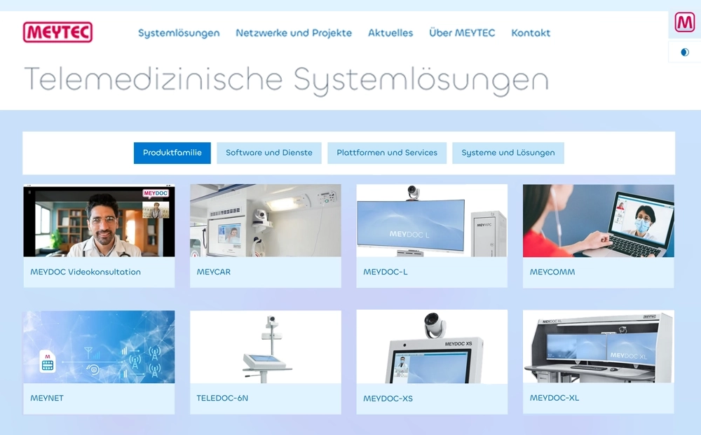 Telemedizinische Produktfamilie MEYTEC